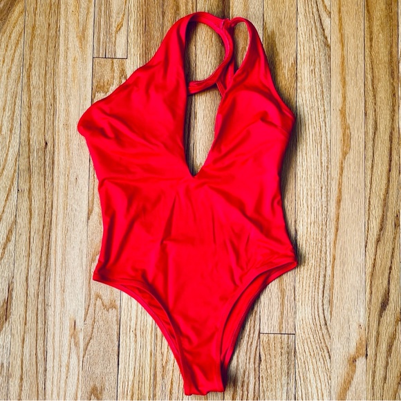 Zara Other - Zara Orange one piece swimsuit Size S
